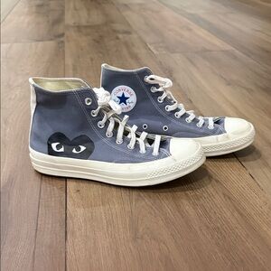 Converse x Comme des Garçons Play Chuck 70 high-top women’s sneakers. Size 10